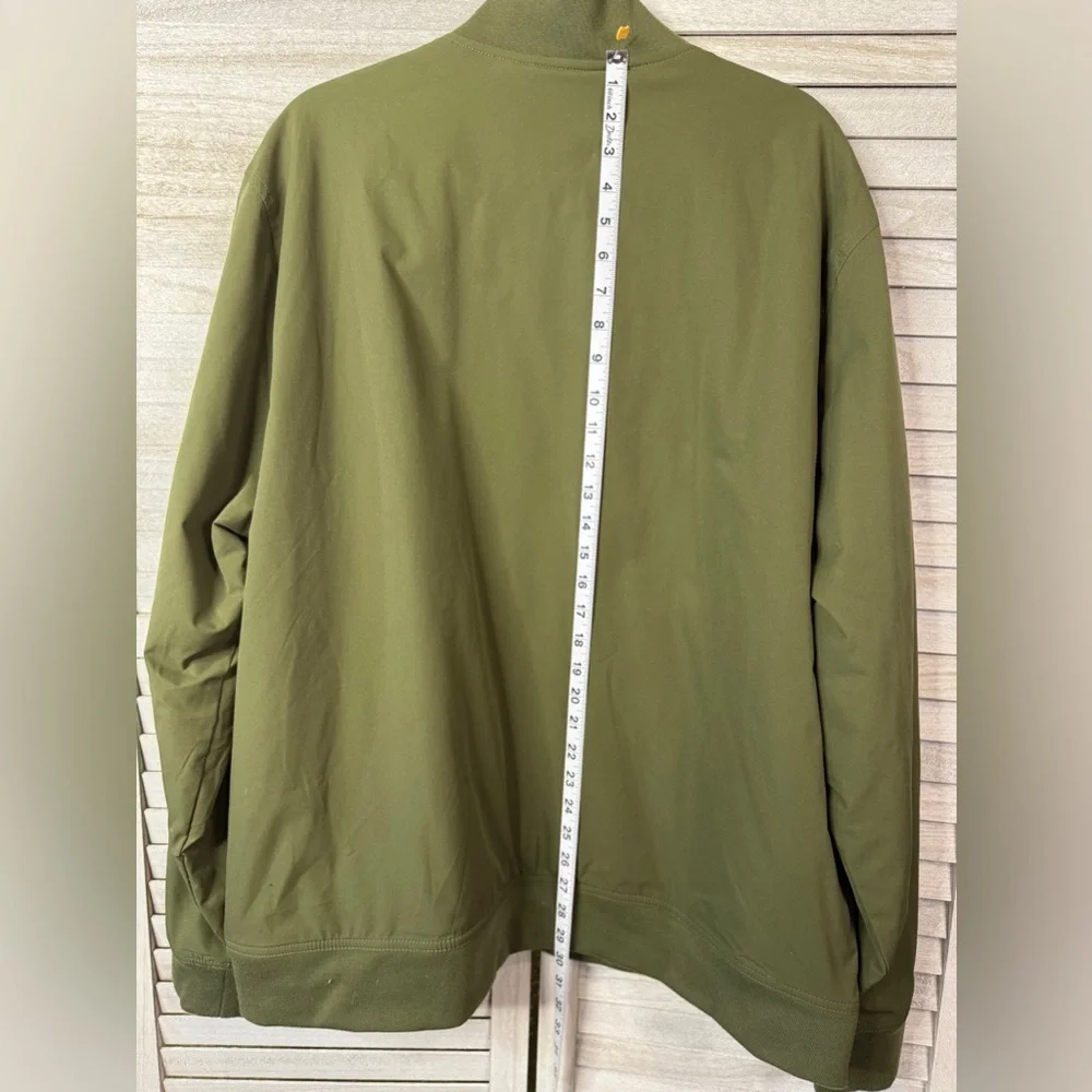 Banana Republic Olive Bomber Jacket XXL Military Utility Casual Classic